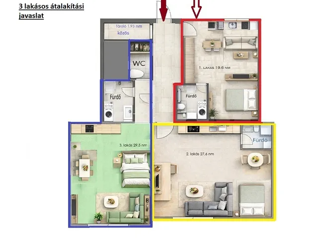 Eladó lakás Budapest VIII. kerület, Csarnoknegyed, Német utca 11 90 nm