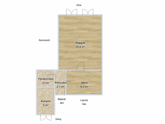 Eladó lakás Budapest VII. kerület, Ligetváros 45 nm