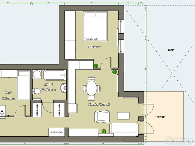 Eladó lakás Göd, Alsógöd 56 nm