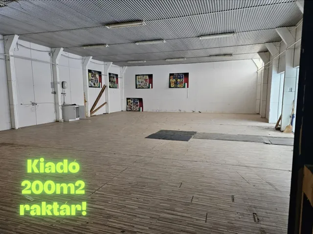 Kiadó kereskedelmi és ipari ingatlan Halásztelek 200 nm