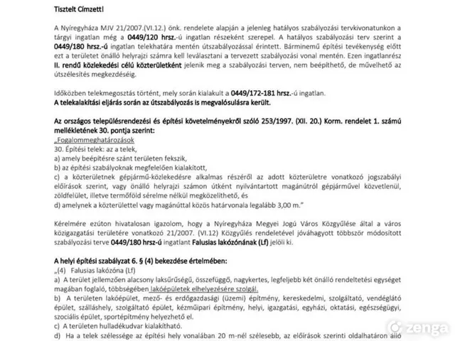 Eladó telek Nyíregyháza 2100 nm