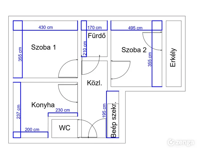 Eladó lakás Szentendre, Püspökmajori lakótelep 55 nm