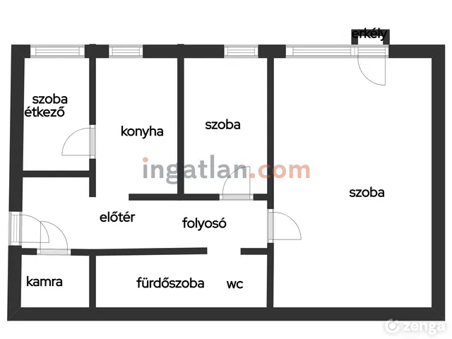 Eladó lakás Miskolc, Győri kapu 50 nm