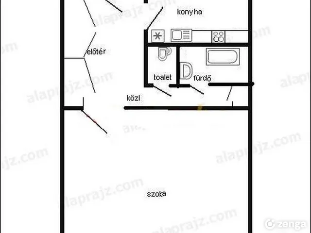 Kiadó lakás Budapest XIII. kerület, Újlipótváros 37 nm