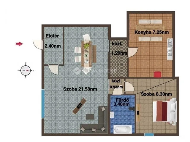 Eladó lakás Budapest X. kerület 45 nm