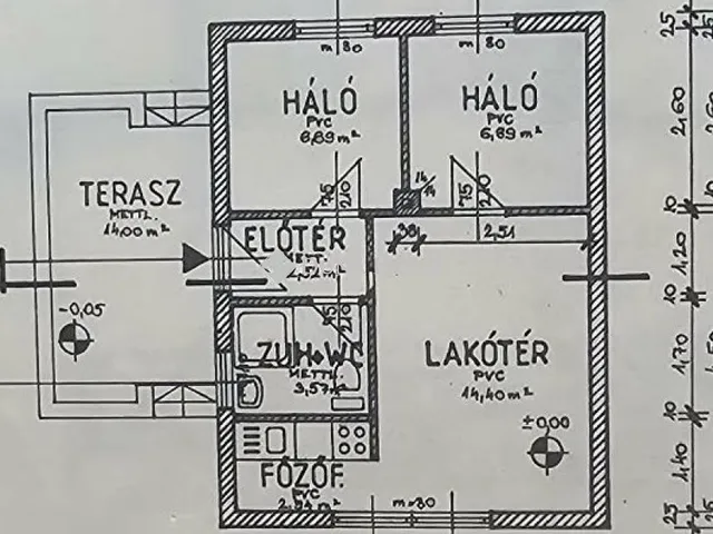 Eladó nyaraló Tápiószentmárton 61 nm