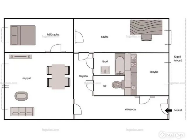 Eladó lakás Budapest X. kerület, Kőbánya 64 nm