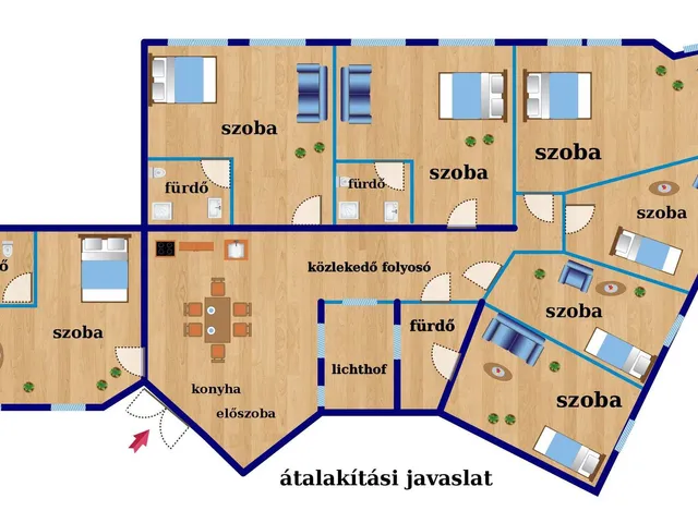 Eladó lakás Budapest VIII. kerület, népszínház 178 nm