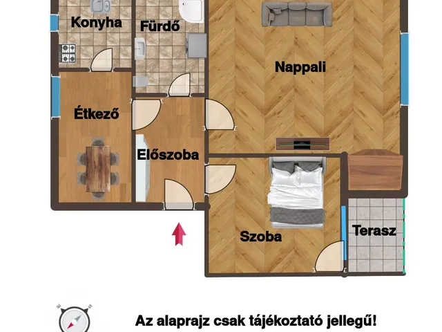 Eladó lakás Budapest XI. kerület, Kelenföld 57 nm