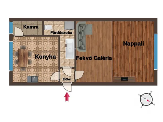 Eladó lakás Budapest X. kerület, Kőbánya 36 nm