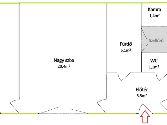 Eladó lakás Budapest VIII. kerület 60 nm