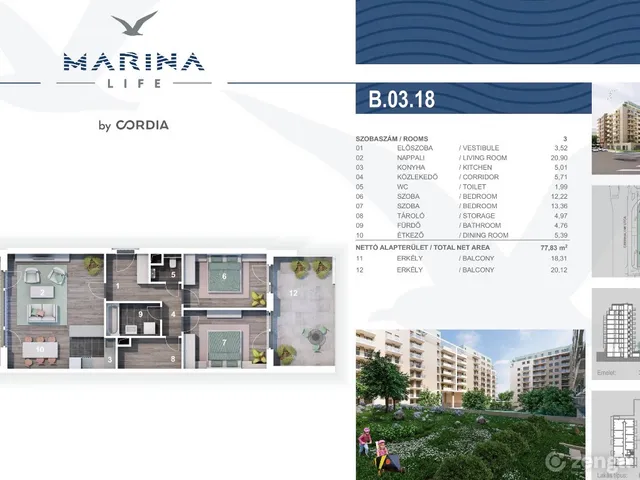 Eladó lakás Budapest XIII. kerület 78 nm