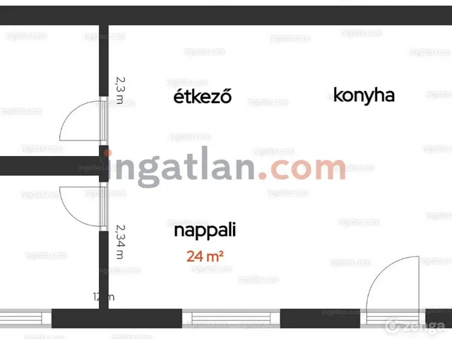 Kiadó lakás Budapest VIII. kerület, Palotanegyed, Baross utca 45. 58 nm