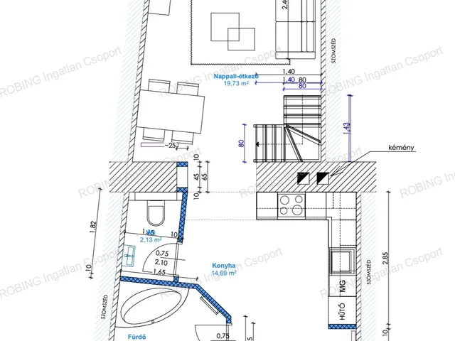 Eladó lakás Budapest VIII. kerület, Práter utca 78 nm