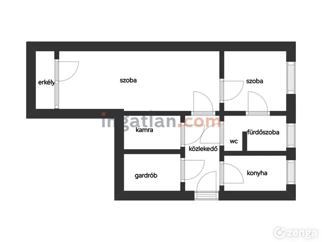 Eladó lakás Budapest IX. kerület, József Attila lakótelep 55 nm