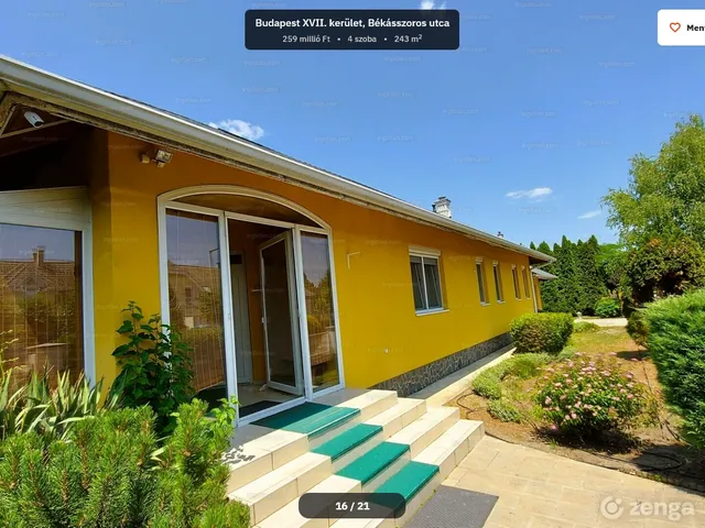 Kiadó ház Budapest XVII. kerület 245 nm
