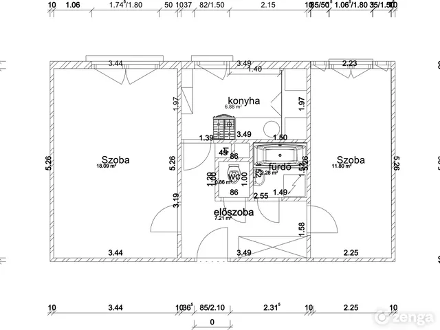 Eladó lakás Kaposvár, Béke-Füredi lakótelep 47 nm