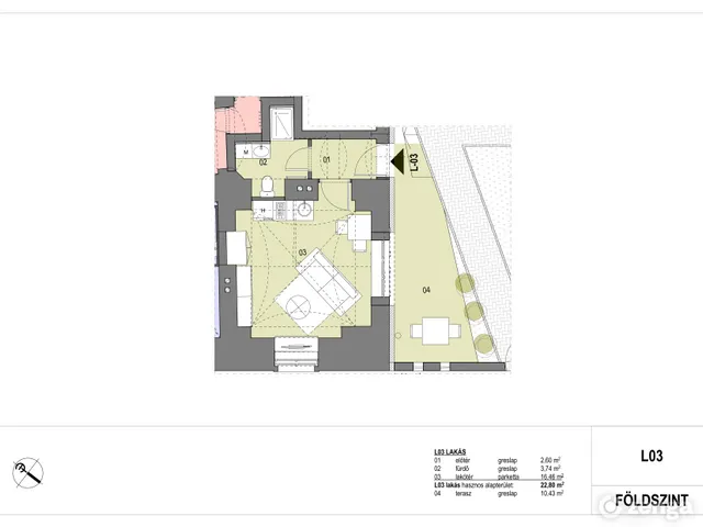 Eladó lakás Győr 23 nm