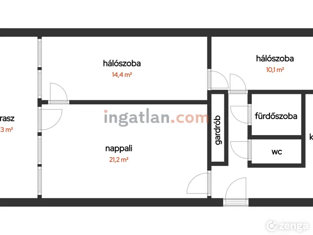 Eladó lakás Budapest XVII. kerület, Rákoskeresztúr 67 nm