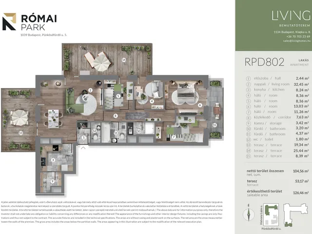 Eladó lakás Budapest III. kerület, Csillaghegy 104 nm