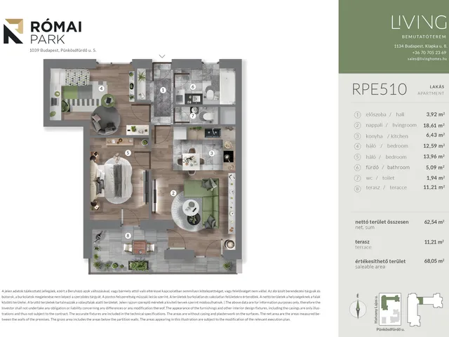 Eladó lakás Budapest III. kerület, Csillaghegy 63 nm