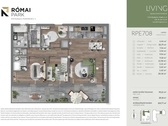Eladó lakás Budapest III. kerület, Csillaghegy 90 nm