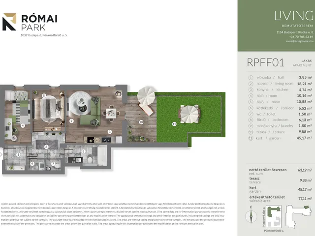 Eladó lakás Budapest III. kerület, Csillaghegy 63 nm