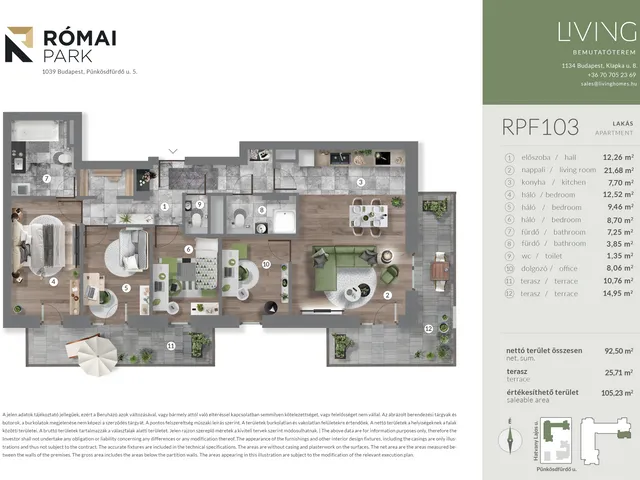 Eladó lakás Budapest III. kerület, Csillaghegy 93 nm