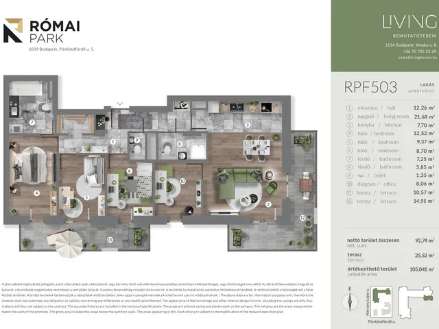 Eladó lakás Budapest III. kerület, Csillaghegy 93 nm
