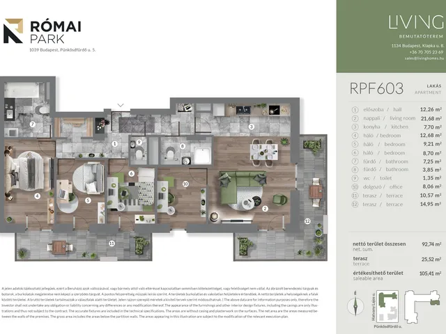 Eladó lakás Budapest III. kerület, Csillaghegy 93 nm