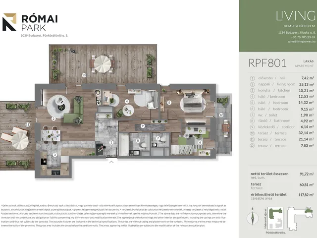 Eladó lakás Budapest III. kerület, Csillaghegy 93 nm