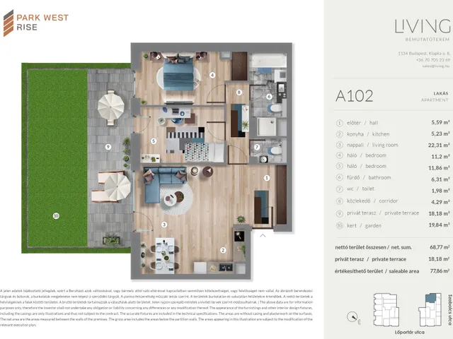 Eladó lakás Budapest XIII. kerület 69 nm