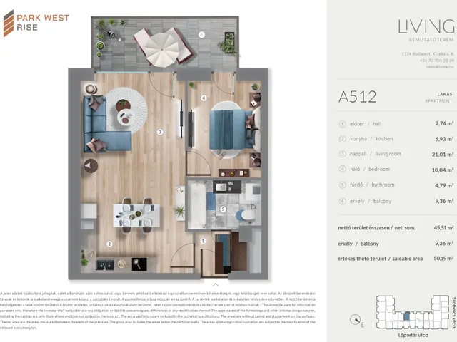 Eladó lakás Budapest XIII. kerület 45 nm