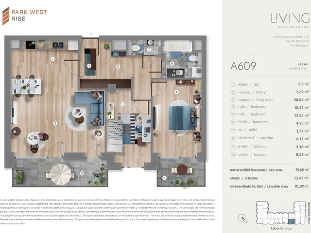 Eladó lakás Budapest XIII. kerület 75 nm
