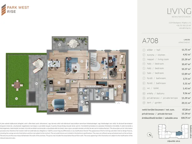 Eladó lakás Budapest XIII. kerület 87 nm