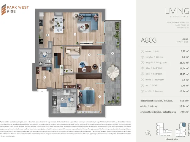 Eladó lakás Budapest XIII. kerület 67 nm