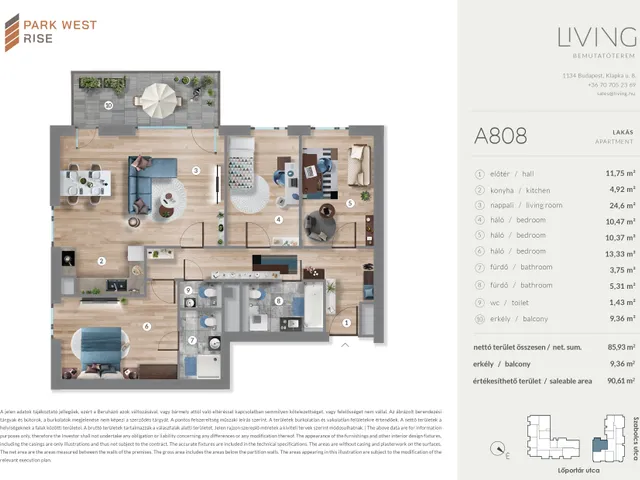 Eladó lakás Budapest XIII. kerület 86 nm