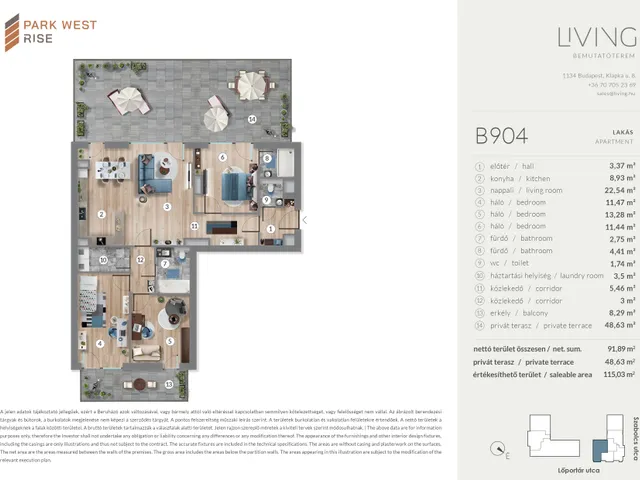 Eladó lakás Budapest XIII. kerület 91 nm