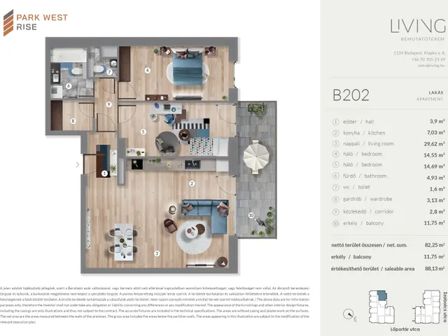 Eladó lakás Budapest XIII. kerület 82 nm