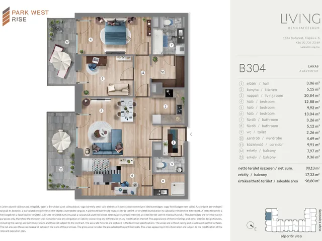 Eladó lakás Budapest XIII. kerület 83 nm