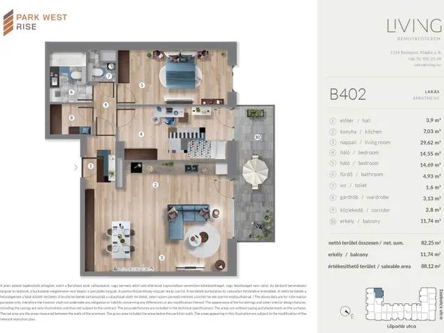 Eladó lakás Budapest XIII. kerület 82 nm