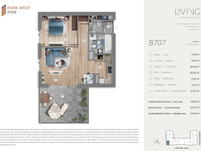 Eladó lakás Budapest XIII. kerület 45 nm