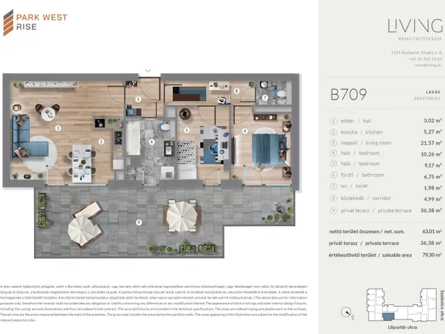 Eladó lakás Budapest XIII. kerület 63 nm
