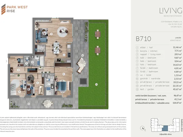 Eladó lakás Budapest XIII. kerület 96 nm