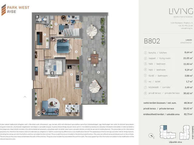 Eladó lakás Budapest XIII. kerület 65 nm