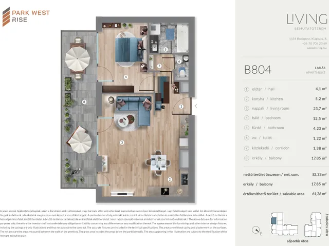 Eladó lakás Budapest XIII. kerület 51 nm