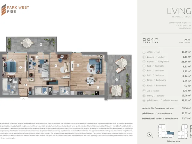 Eladó lakás Budapest XIII. kerület 78 nm