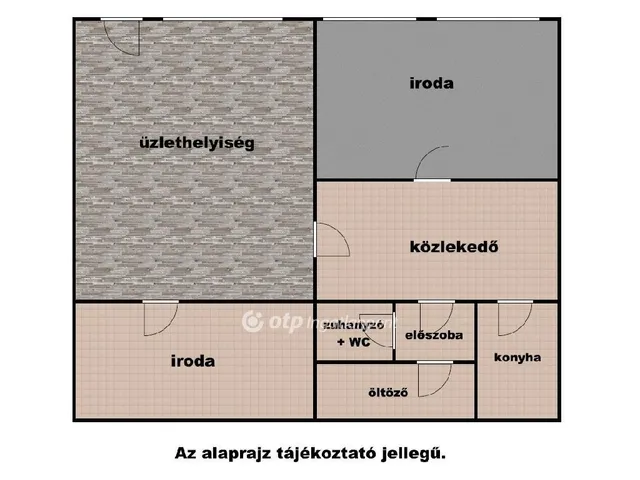 Kiadó kereskedelmi és ipari ingatlan Szolnok, Belváros 98 nm