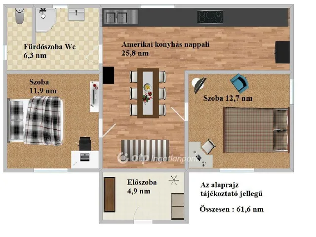Eladó üdülő és hétvégi ház Kardos 61 nm