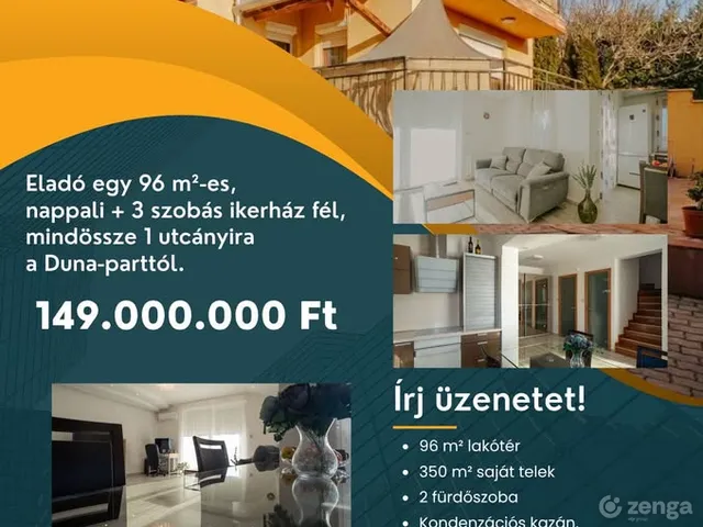 Eladó ház Dunakeszi 96 nm